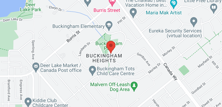 map of 6289 BUCKINGHAM DRIVE